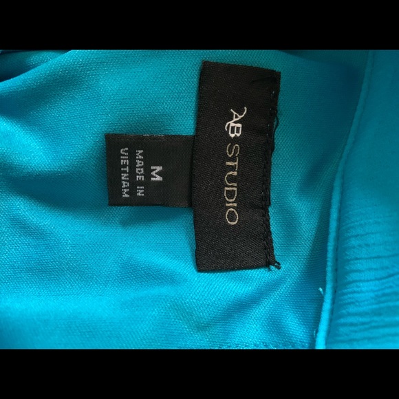 NWOT AB Studio Turquoise Summer Top - Picture 6 of 6